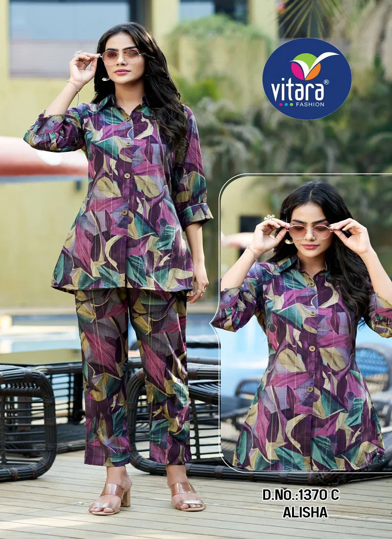 Alisha By Vitara Important Printed Ladies Co Ord Set Suppliers In India